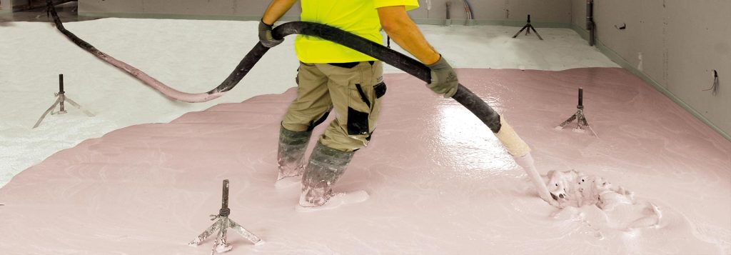 Coulage chape au tuyau - Ovalpro